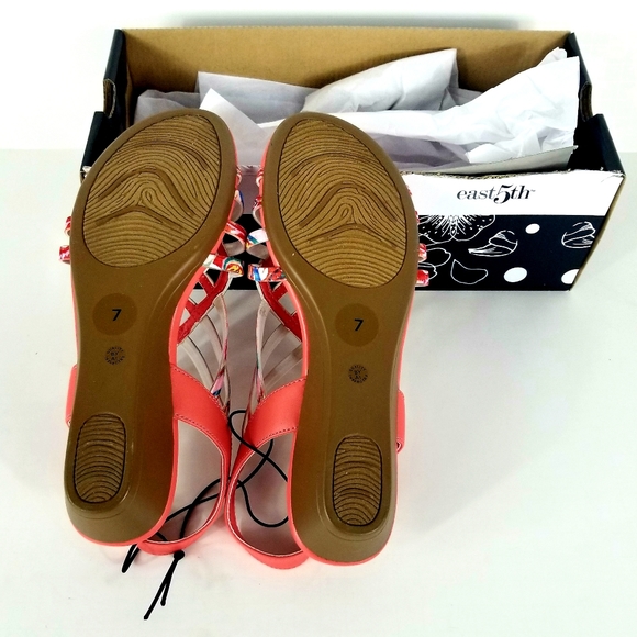 East 5th Reno Open Toe Slingback Heel Sandal Size7 - Picture 5 of 7